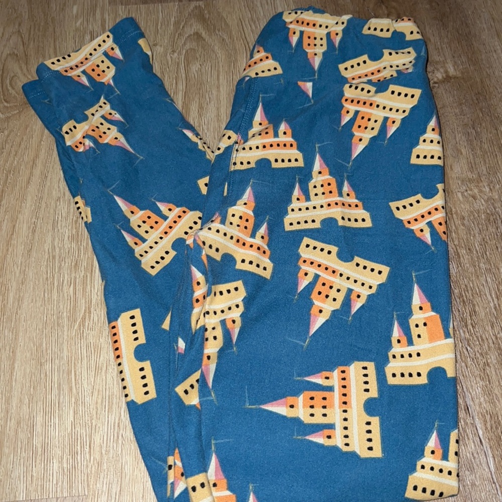 Lularoe Disney castle leggings